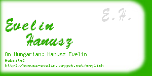 evelin hanusz business card